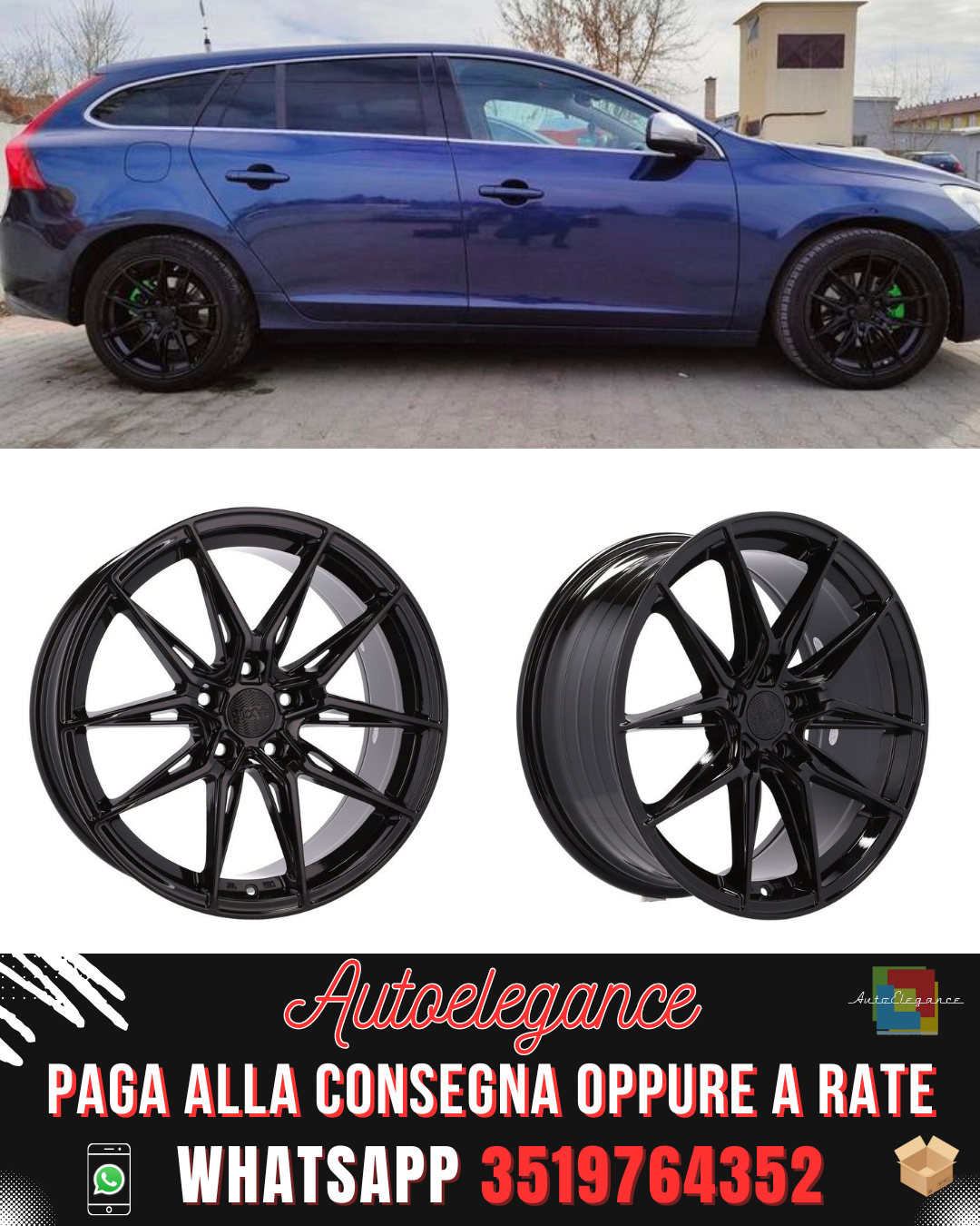 CERCHI CERCHIO IN LEGA 18" Adatto per RENAULT SMART TOYOTA VOLVO