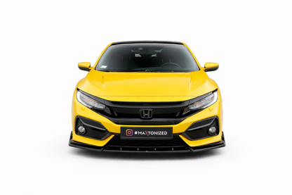 💫ART.9321 Splitter Anteriore + Flaps adatto per Honda Civic Sport Mk 10 2017+💫