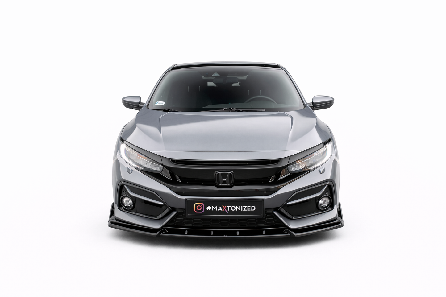 💫ART.9321 Splitter Anteriore + Flaps adatto per Honda Civic Sport Mk 10 2017+💫
