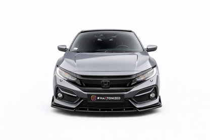 💫ART.9321 Splitter Anteriore + Flaps adatto per Honda Civic Sport Mk 10 2017+💫