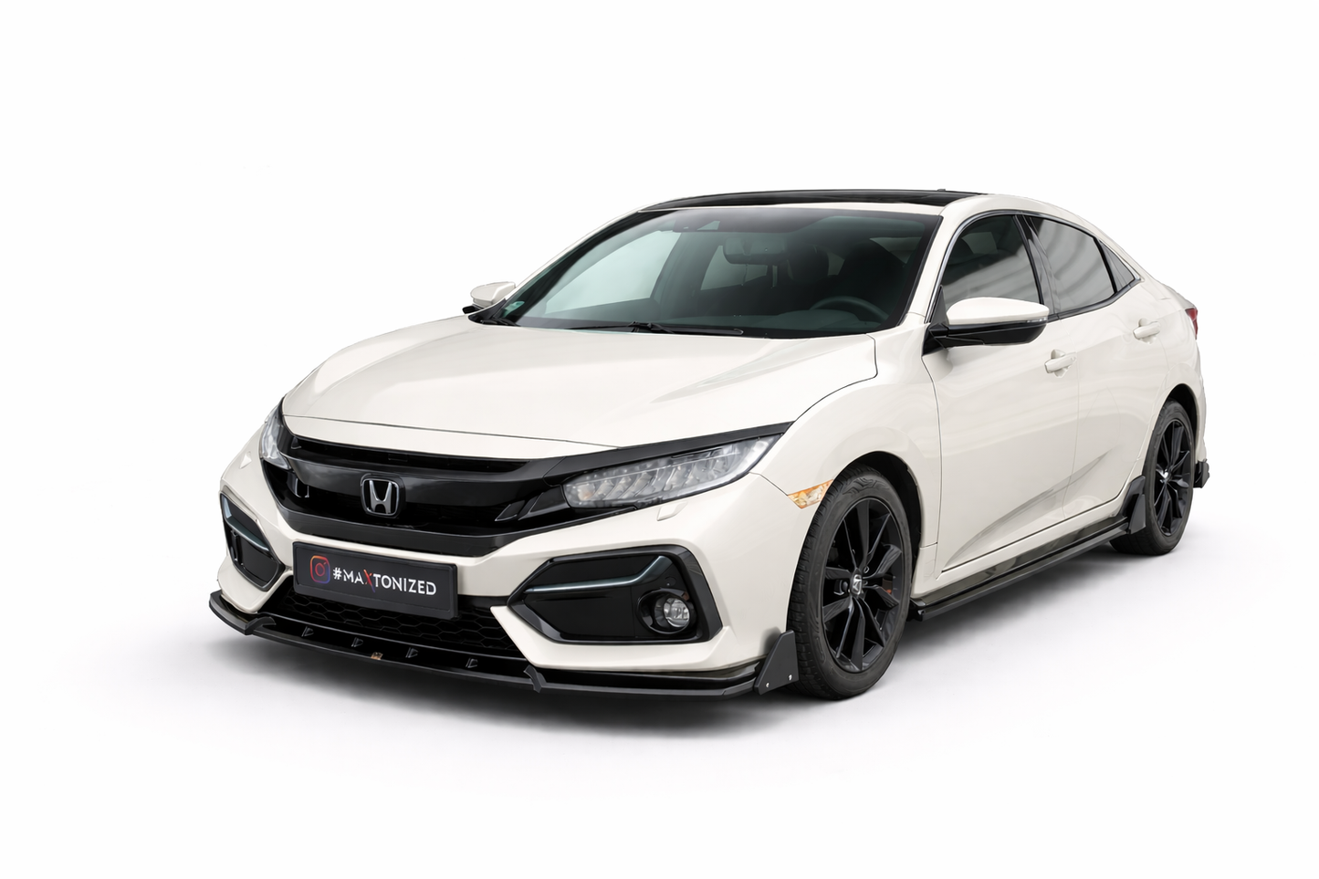 💫ART.9321 Splitter Anteriore + Flaps adatto per Honda Civic Sport Mk 10 2017+💫