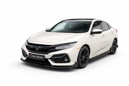 💫ART.9321 Splitter Anteriore + Flaps adatto per Honda Civic Sport Mk 10 2017+💫
