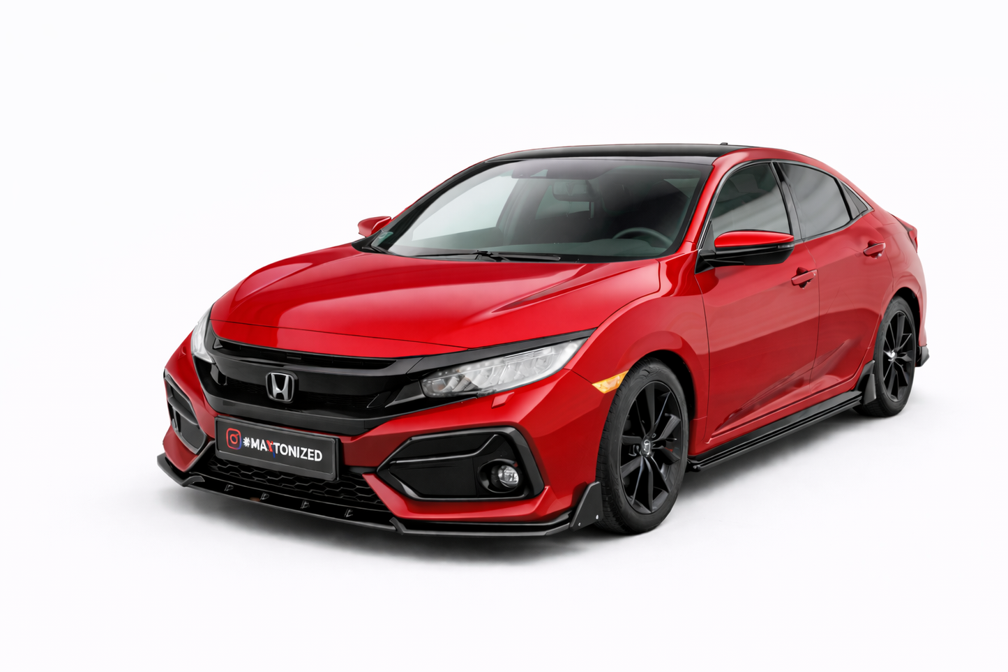 💫ART.9321 Splitter Anteriore + Flaps adatto per Honda Civic Sport Mk 10 2017+💫
