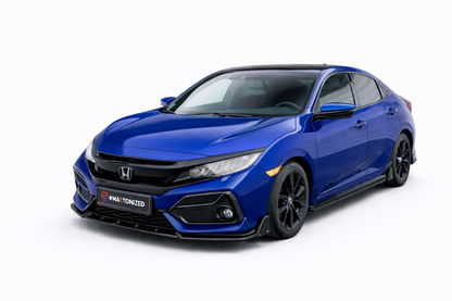💫ART.9321 Splitter Anteriore + Flaps adatto per Honda Civic Sport Mk 10 2017+💫