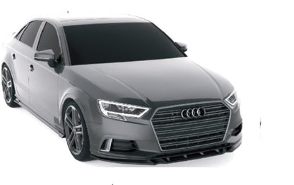 💫Splitter Anteriore per Audi A3 8V Sedan Restyling (2016–2020) – Nero Lucido 💫