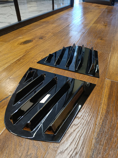🔥FLAP FINESTRINI ADATTI PER BMW SERIE 3 E90 2004-2011 NERO LUCIDO