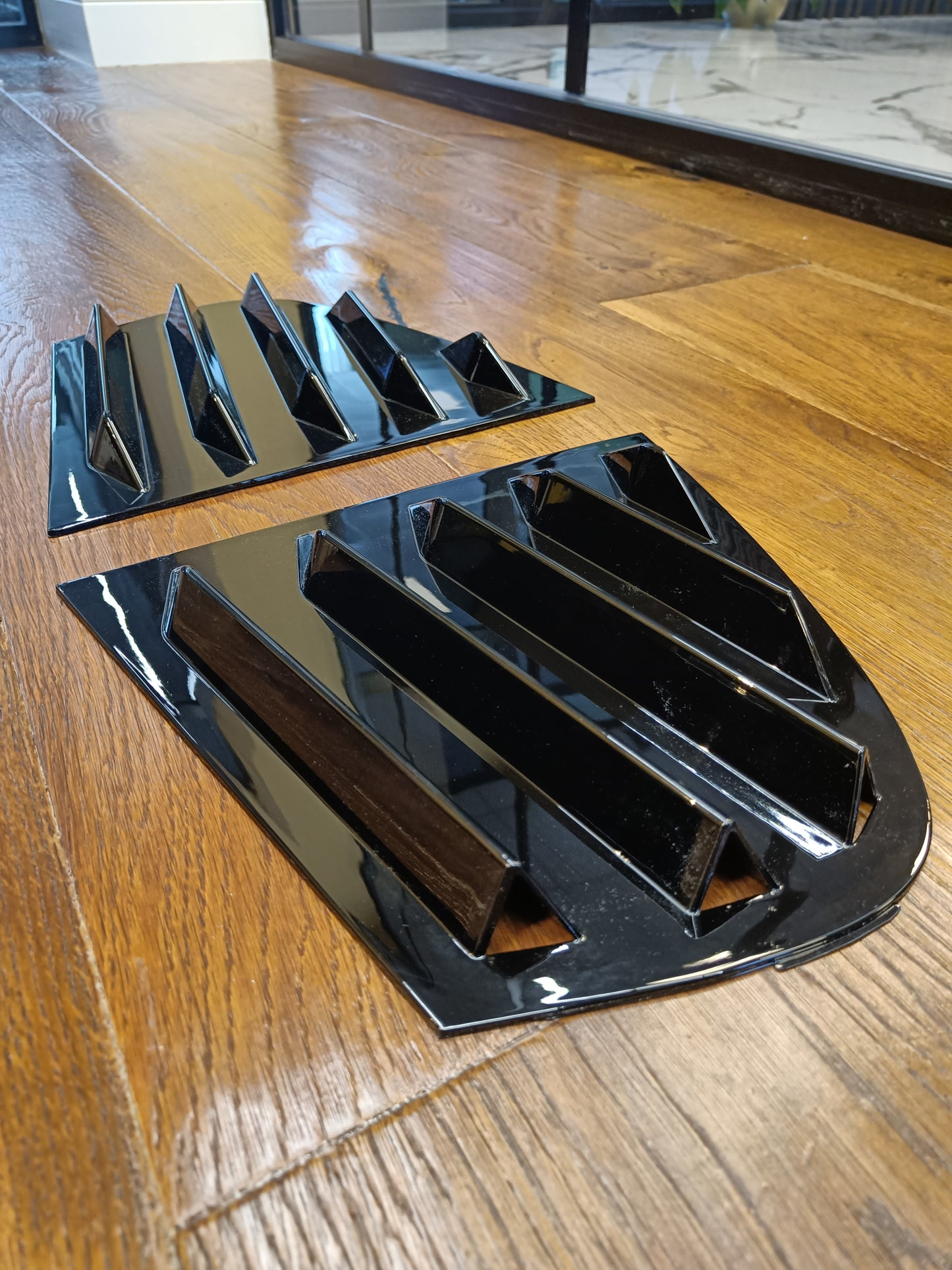 🔥FLAP FINESTRINI ADATTI PER BMW SERIE 3 E90 2004-2011 NERO LUCIDO