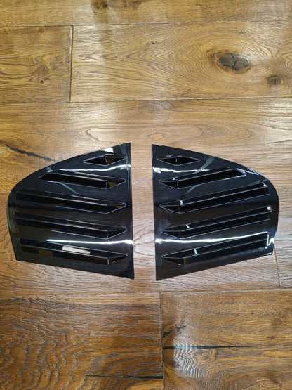 🔥FLAP FINESTRINI ADATTI PER BMW SERIE 3 E90 2004-2011 NERO LUCIDO