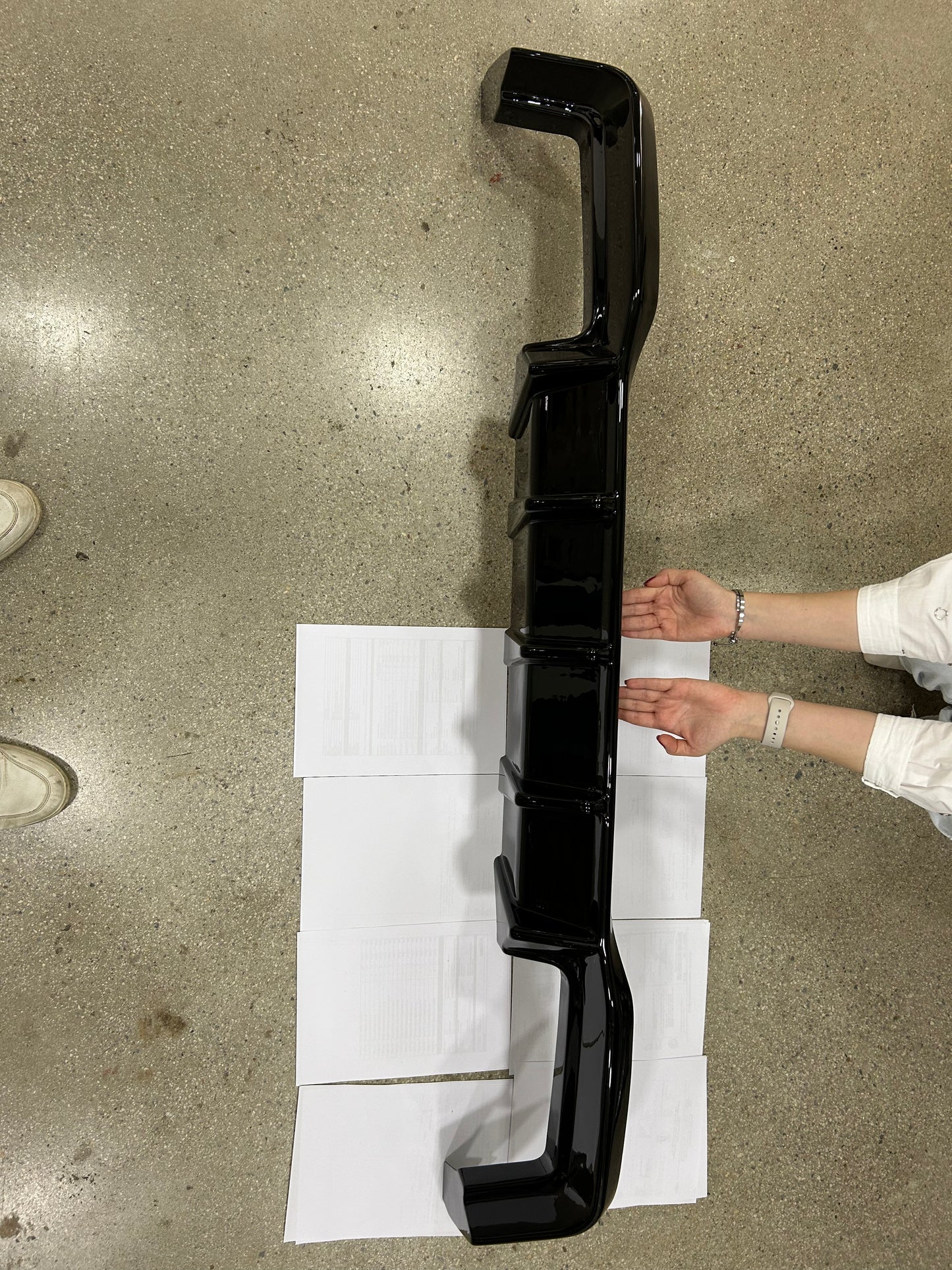 ☀️Diffusore nero lucido posteriore adatto per VW Volkswagen MK8 R 2020+☀️