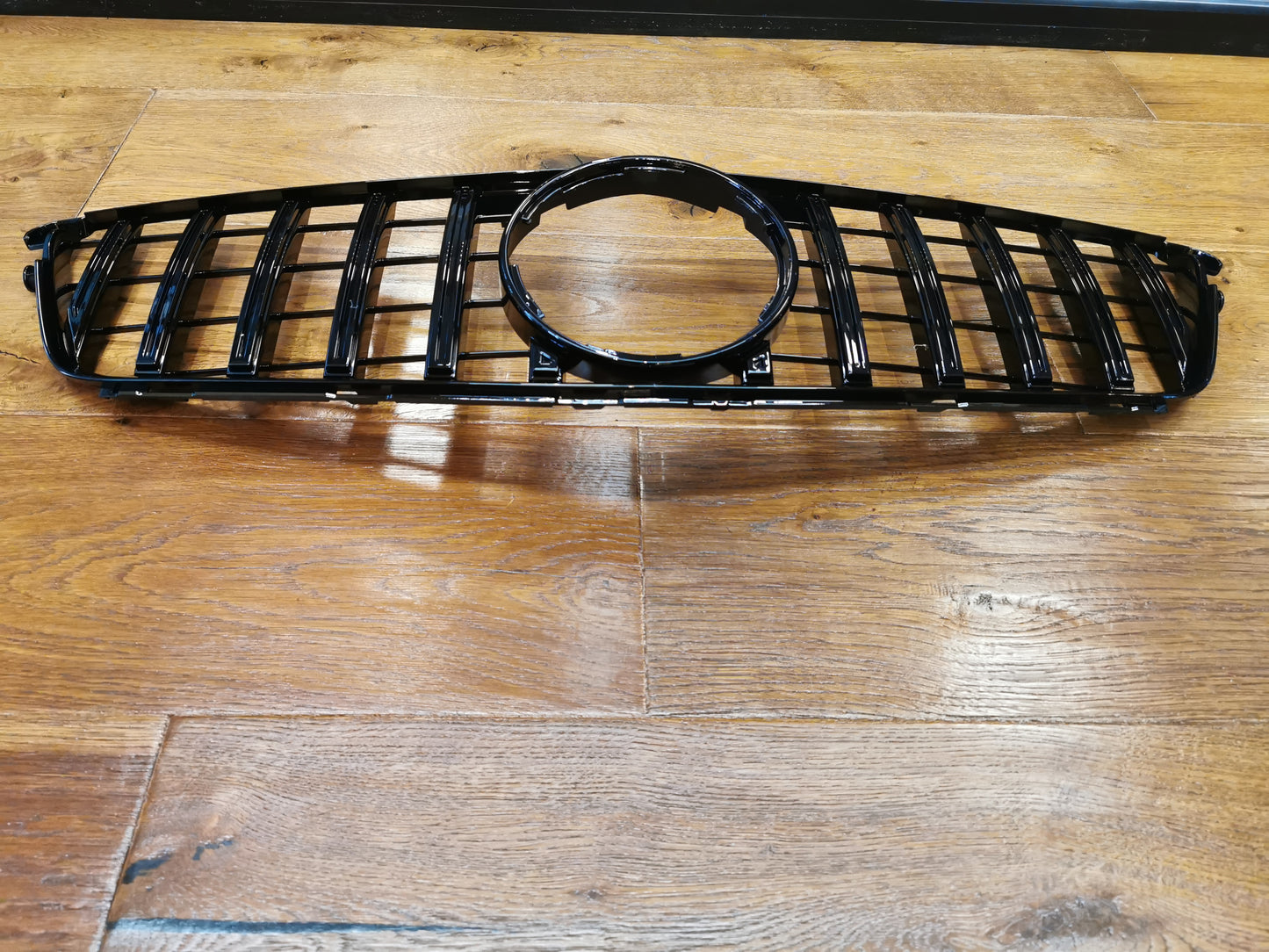 GRIGLIA ADATTA PER MERCEDES CLASSE C W204 C204 2007-2014 LOOK AMG GT NERO LUCIDO