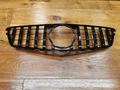 GRIGLIA ADATTA PER MERCEDES CLASSE C W204 C204 2007-2014 LOOK AMG GT NERO LUCIDO