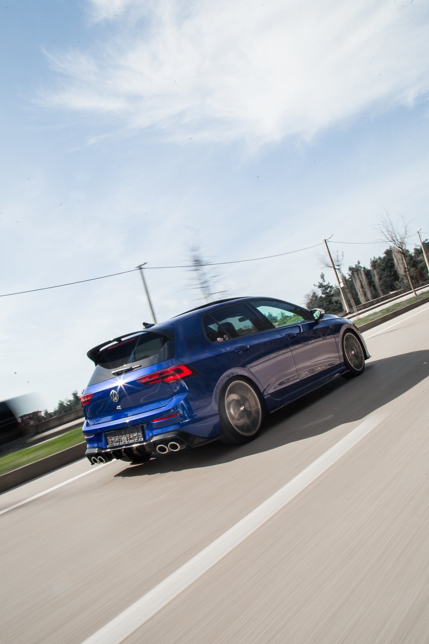 ☀️Diffusore nero lucido posteriore adatto per VW Volkswagen MK8 R 2020+☀️