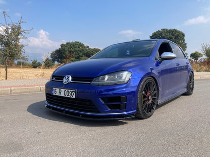 Splitter Anteriore VW VOLKSWAGEN Golf MK 7 R / R Line 2013-2016 Versione 2 Con ABE TÜV