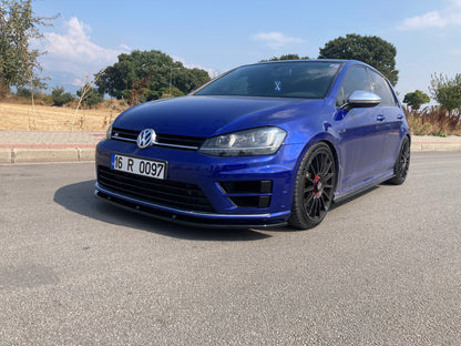 Splitter Anteriore VW VOLKSWAGEN Golf MK 7 R / R Line 2013-2016 Versione 2 Con ABE TÜV