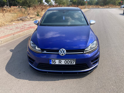 Splitter Anteriore VW VOLKSWAGEN Golf MK 7 R / R Line 2013-2016 Versione 2 Con ABE TÜV
