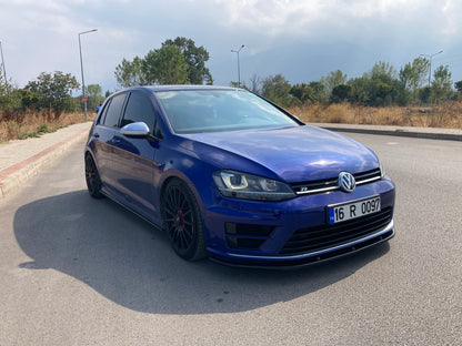 Splitter Anteriore VW VOLKSWAGEN Golf MK 7 R / R Line 2013-2016 Versione 2 Con ABE TÜV