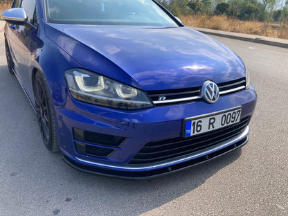 Splitter Anteriore VW VOLKSWAGEN Golf MK 7 R / R Line 2013-2016 Versione 2 Con ABE TÜV