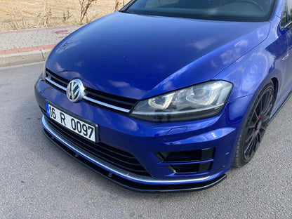Splitter Anteriore VW VOLKSWAGEN Golf MK 7 R / R Line 2013-2016 Versione 2 Con ABE TÜV
