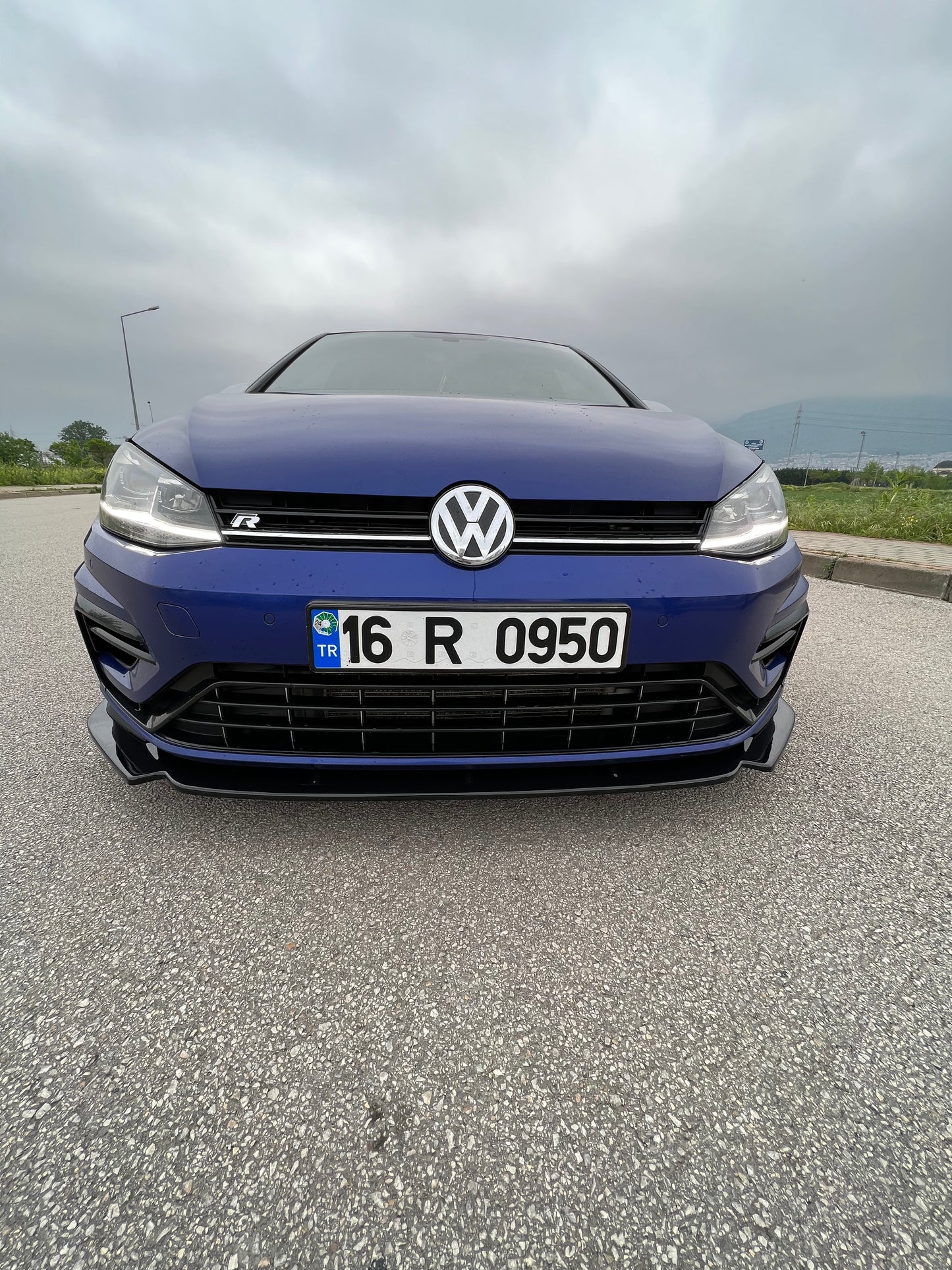 Splitter Anteriore VW VOLKSWAGEN Golf MK 7.5 R 2017-2020 Versione 3 Con ABE TÜV