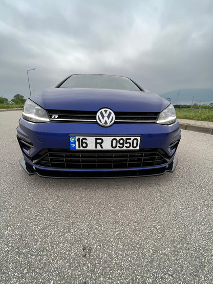 Splitter Anteriore VW VOLKSWAGEN Golf MK 7.5 R 2017-2020 Versione 3 Con ABE TÜV