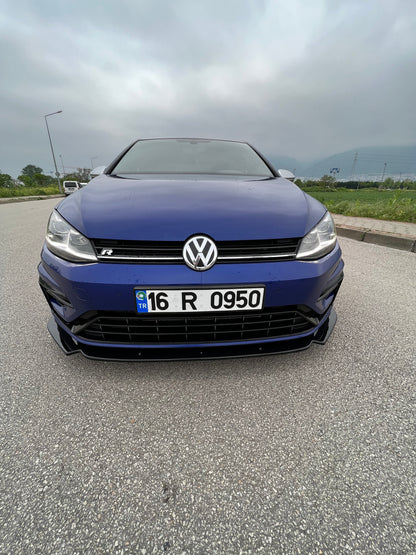 Splitter Anteriore VW VOLKSWAGEN Golf MK 7.5 R 2017-2020 Versione 3 Con ABE TÜV