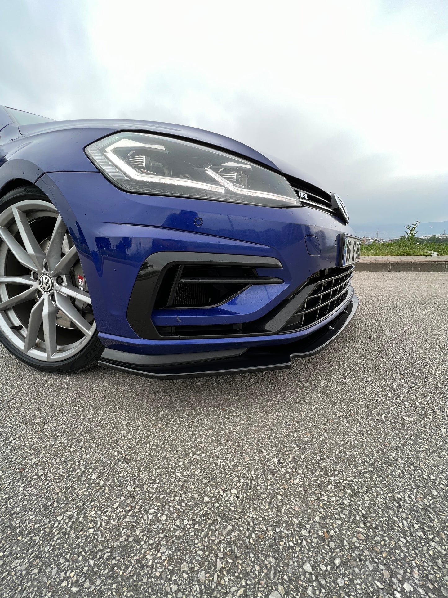 Splitter Anteriore VW VOLKSWAGEN Golf MK 7.5 R 2017-2020 Versione 3 Con ABE TÜV