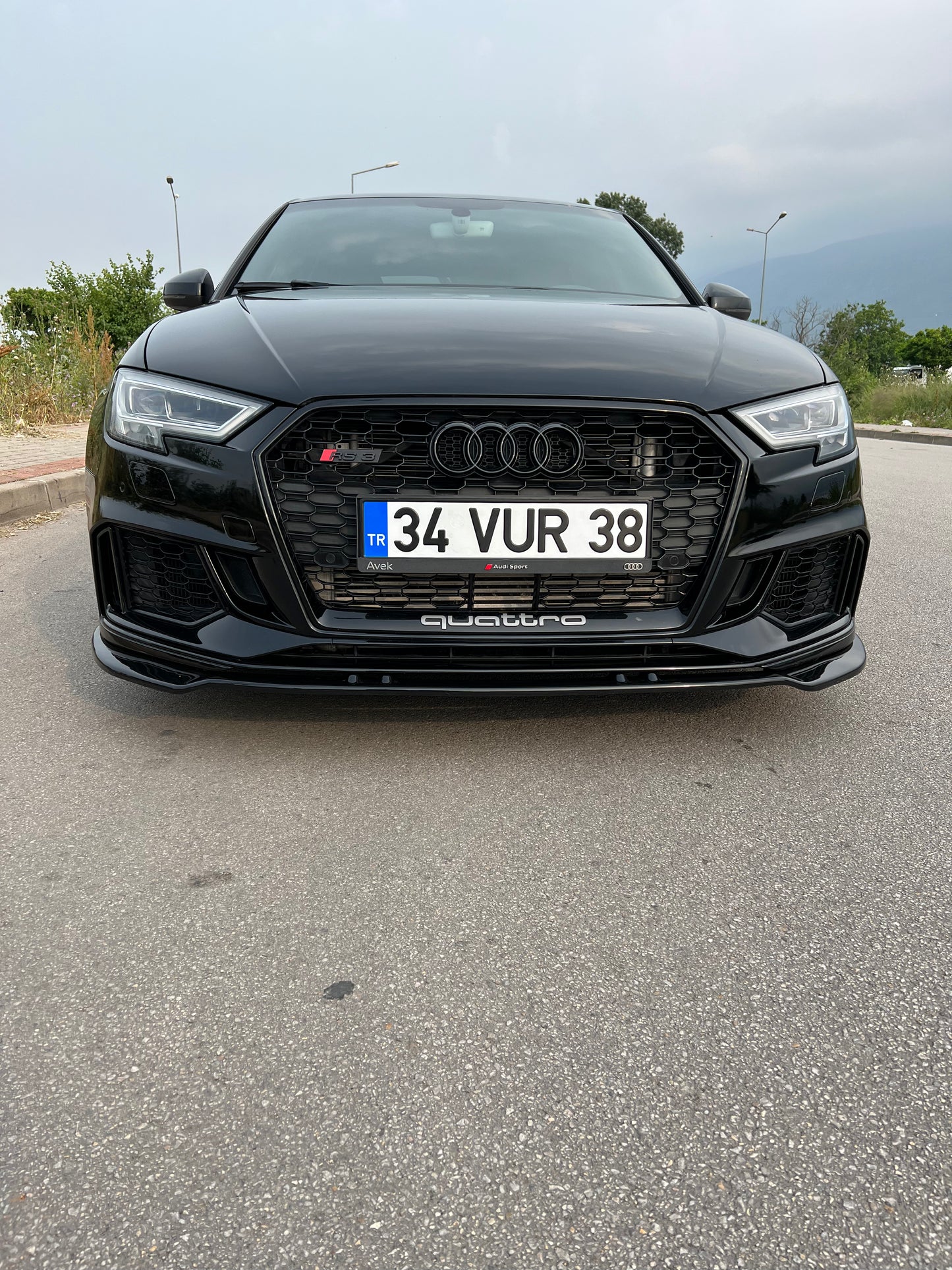 Splitter Anteriore AUDI RS3 8V Facelift Sportback 2017-2019 Versione 3