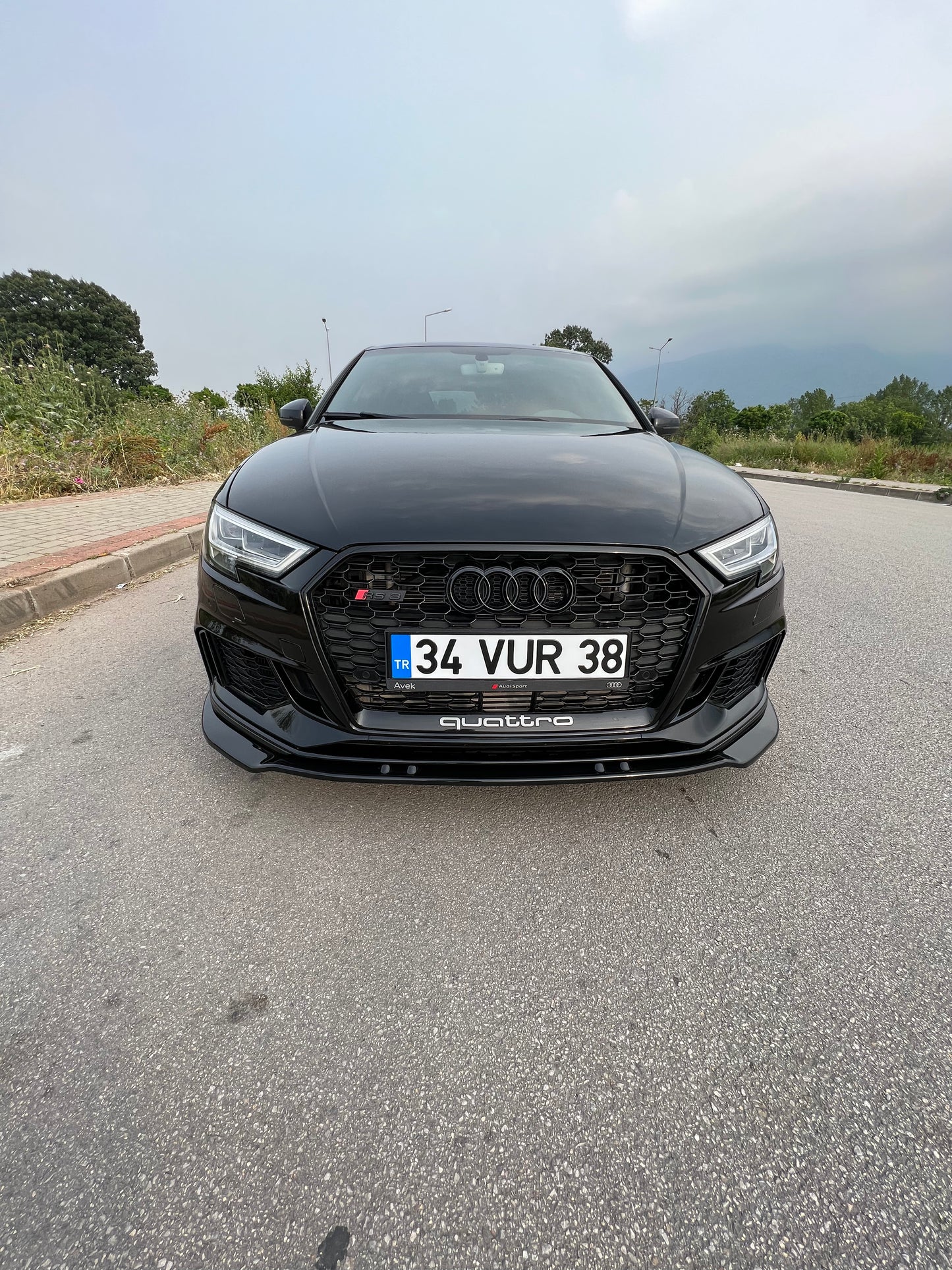 Splitter Anteriore AUDI RS3 8V Facelift Sportback 2017-2019 Versione 3
