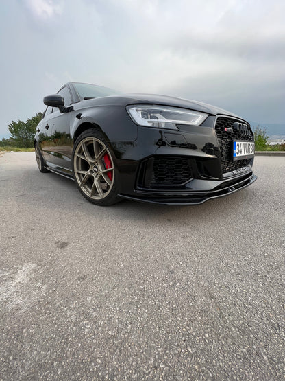 Splitter Anteriore AUDI RS3 8V Facelift Sportback 2017-2019 Versione 3