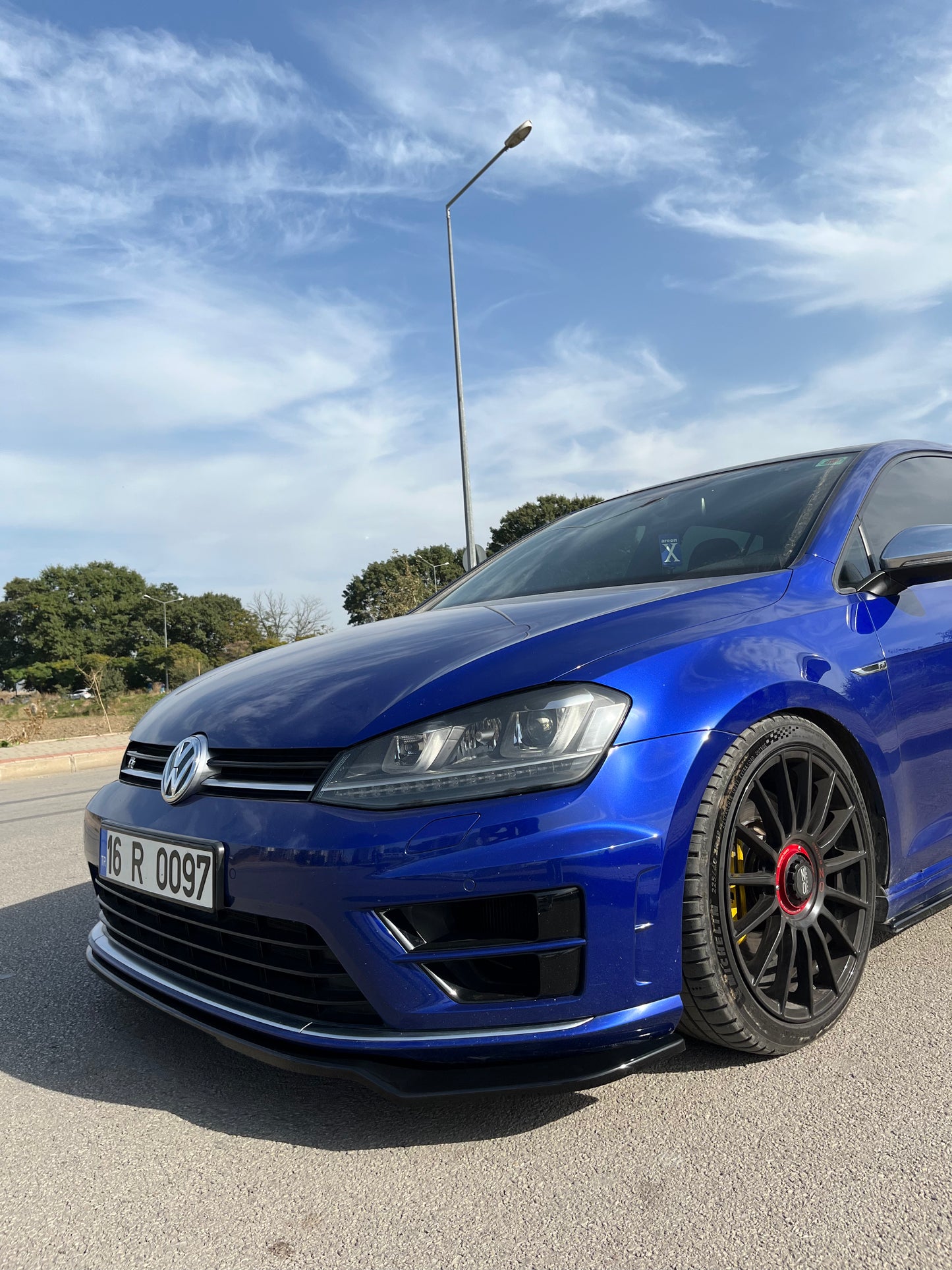 Splitter Anteriore VW VOLKSWAGEN Golf MK 7 R/R Line 2013-2016 Con ABE TÜV