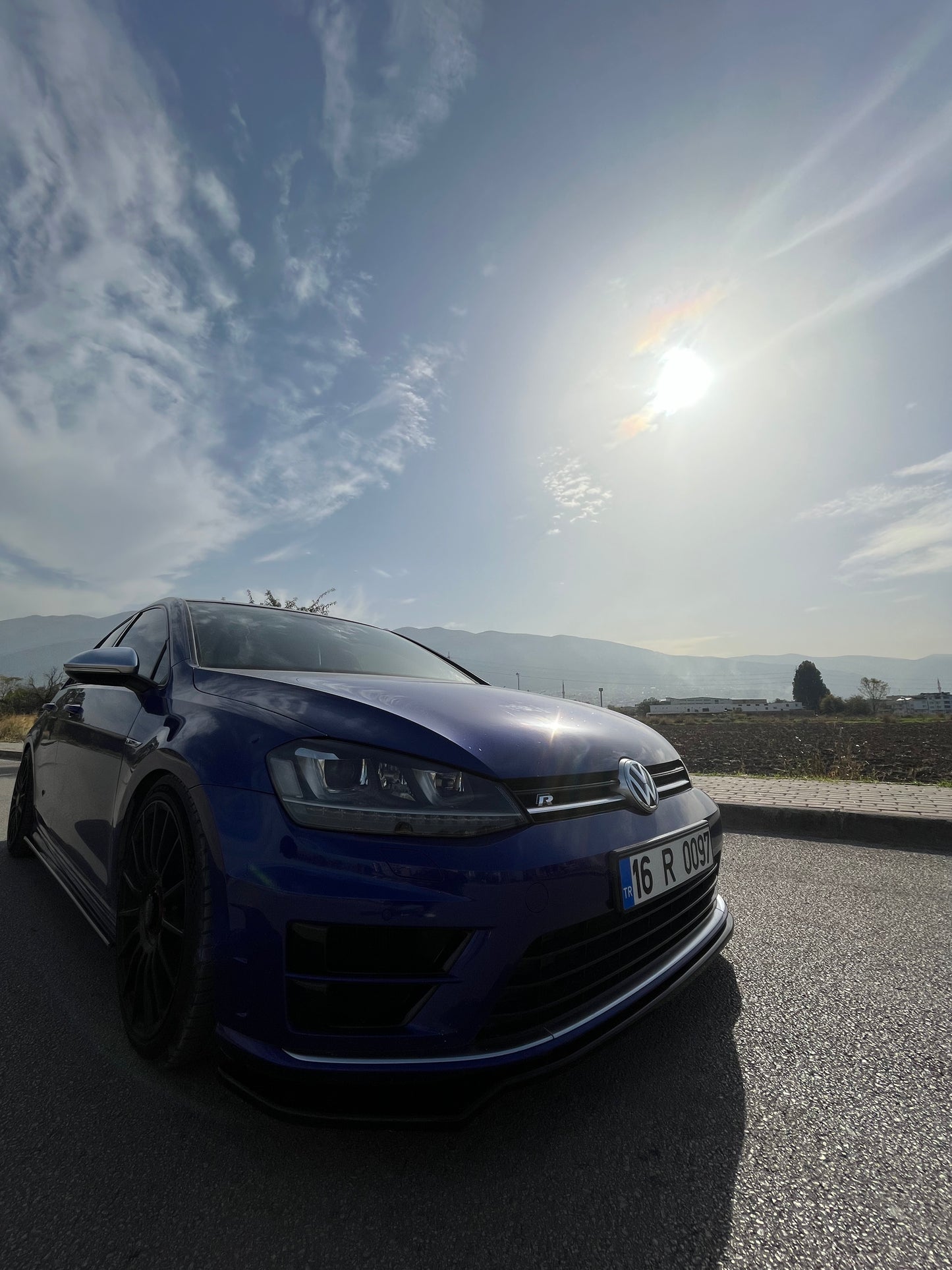 Splitter Anteriore VW VOLKSWAGEN Golf MK 7 R/R Line 2013-2016 Con ABE TÜV