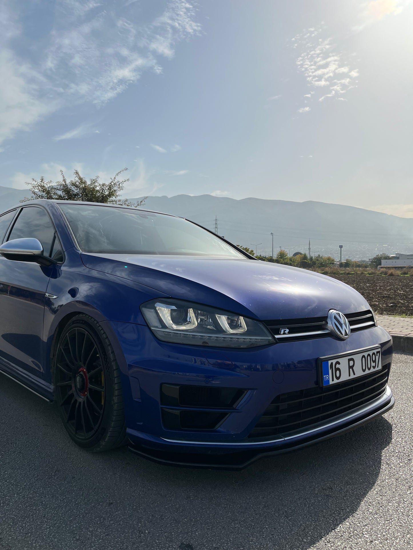 Splitter Anteriore VW VOLKSWAGEN Golf MK 7 R/R Line 2013-2016 Con ABE TÜV