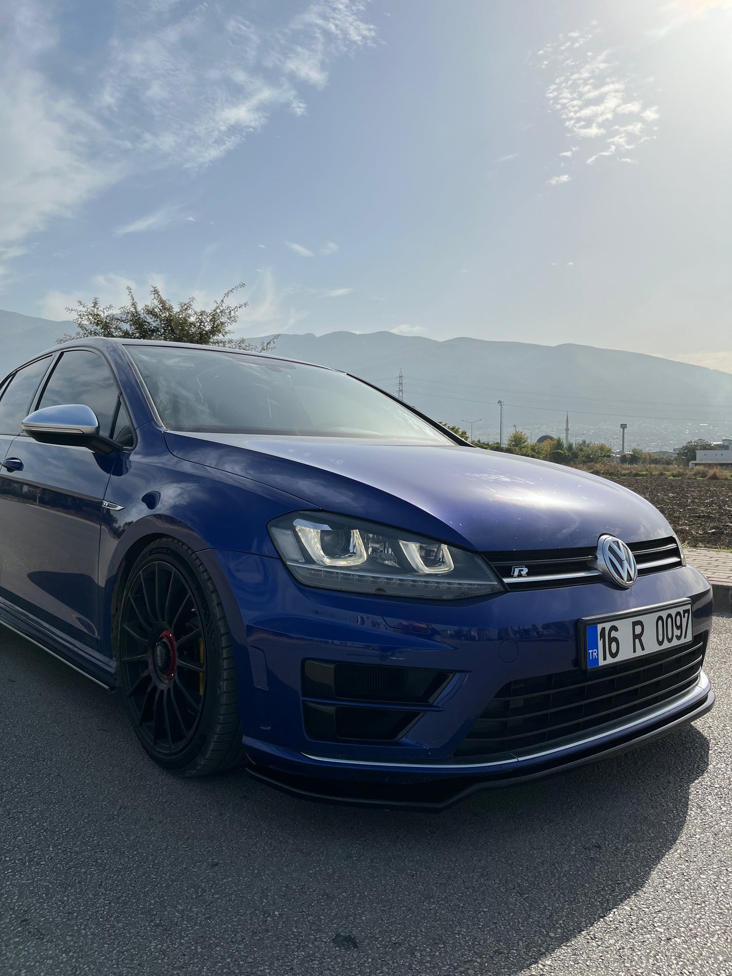 Splitter Anteriore VW VOLKSWAGEN Golf MK 7 R/R Line 2013-2016 Con ABE TÜV