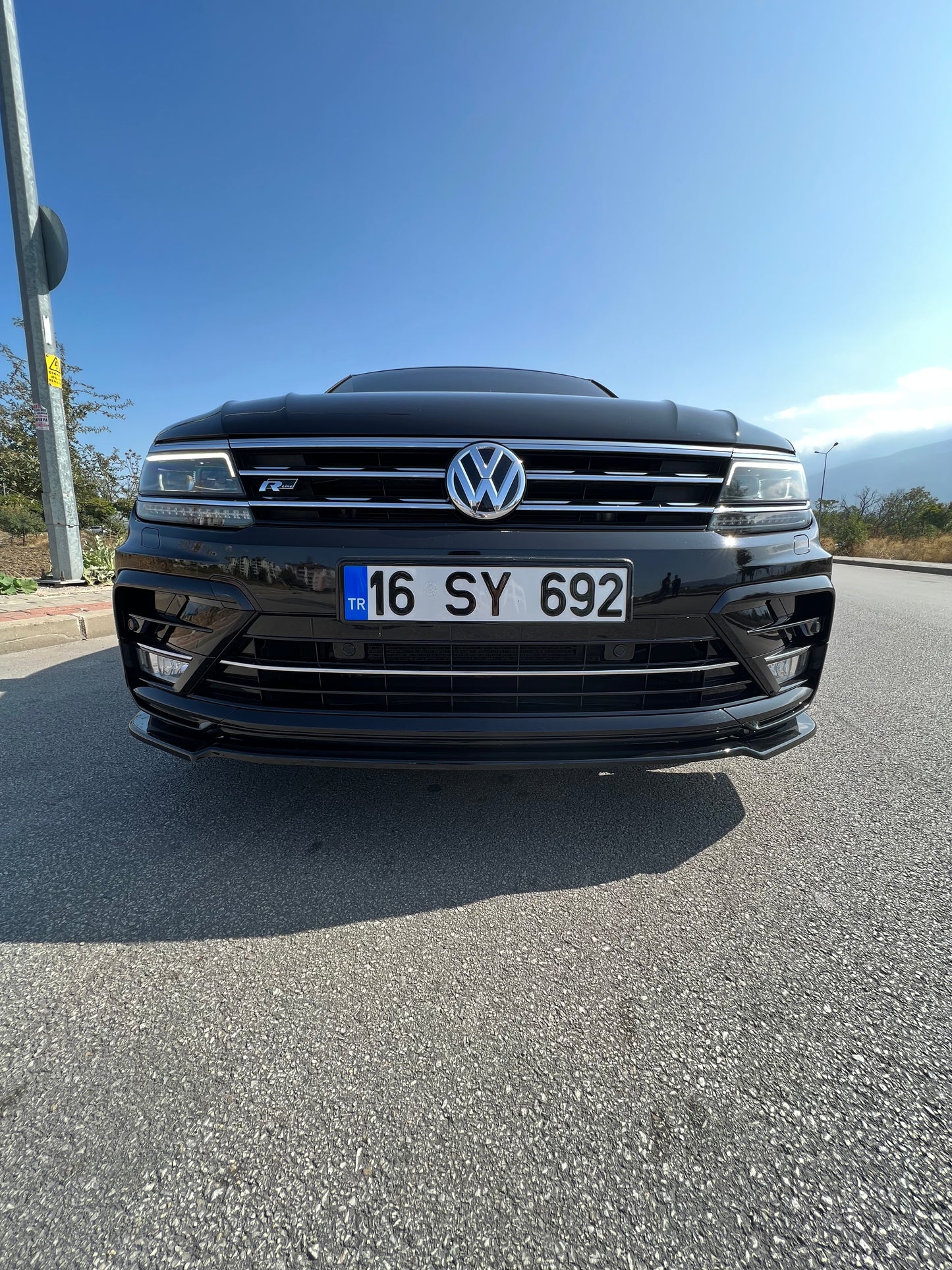 Splitter Anteriore VOLKSWAGEN Tiguan MK2 R-Line 2015-2020 Con ABE TÜV