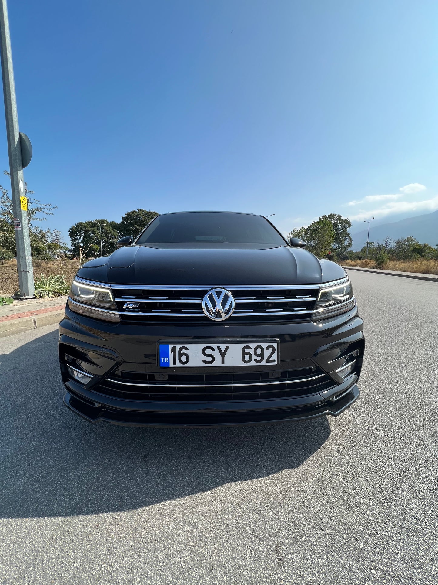 Splitter Anteriore VOLKSWAGEN Tiguan MK2 R-Line 2015-2020 Con ABE TÜV