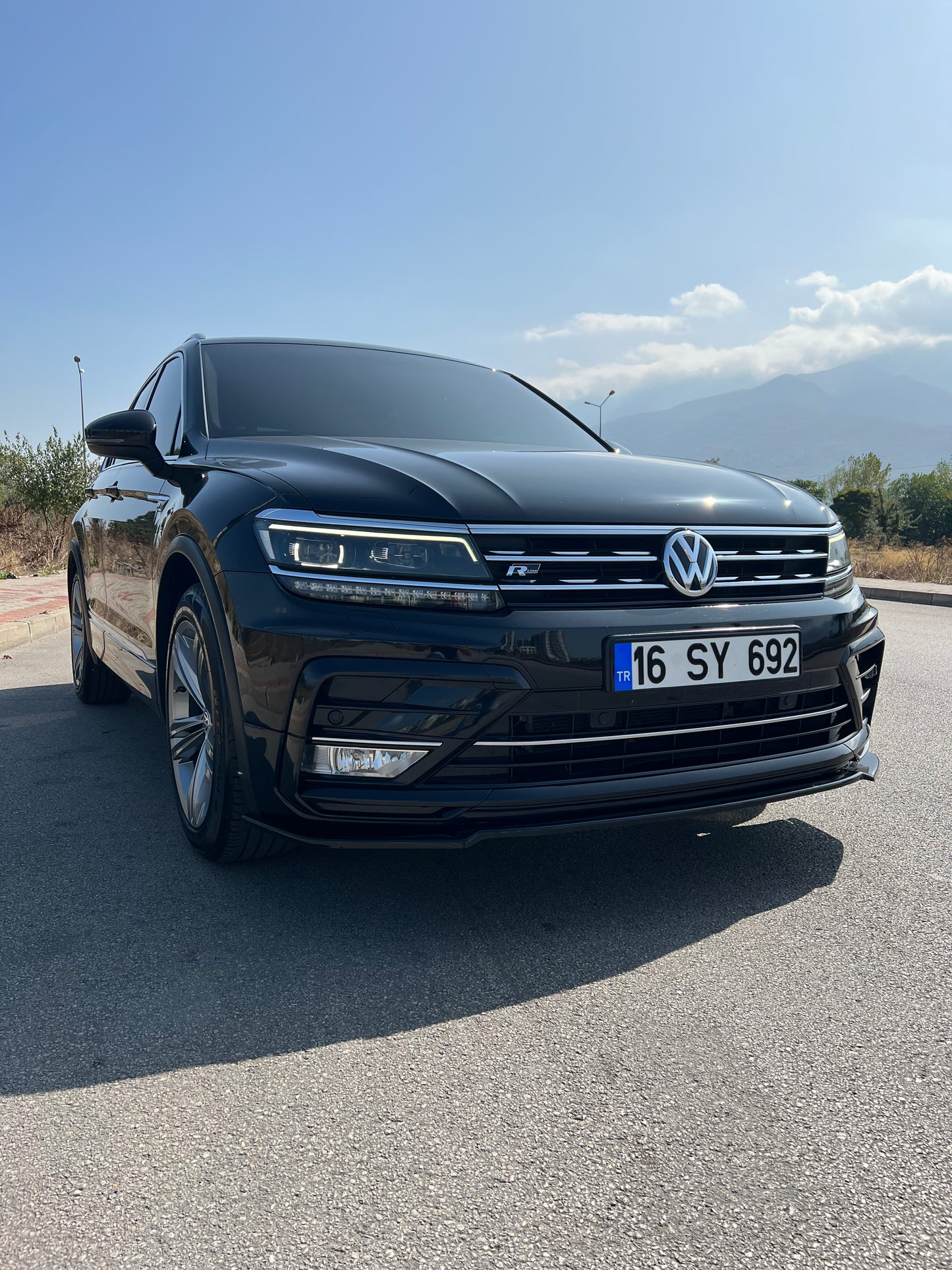 Splitter Anteriore VOLKSWAGEN Tiguan MK2 R-Line 2015-2020 Con ABE TÜV