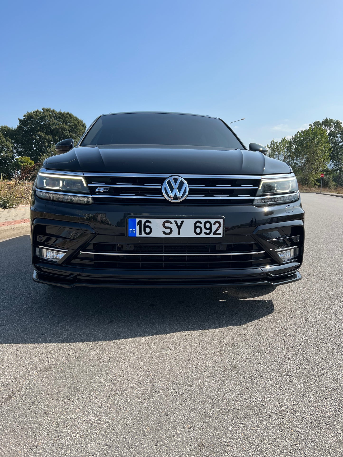 Splitter Anteriore VOLKSWAGEN Tiguan MK2 R-Line 2015-2020 Con ABE TÜV