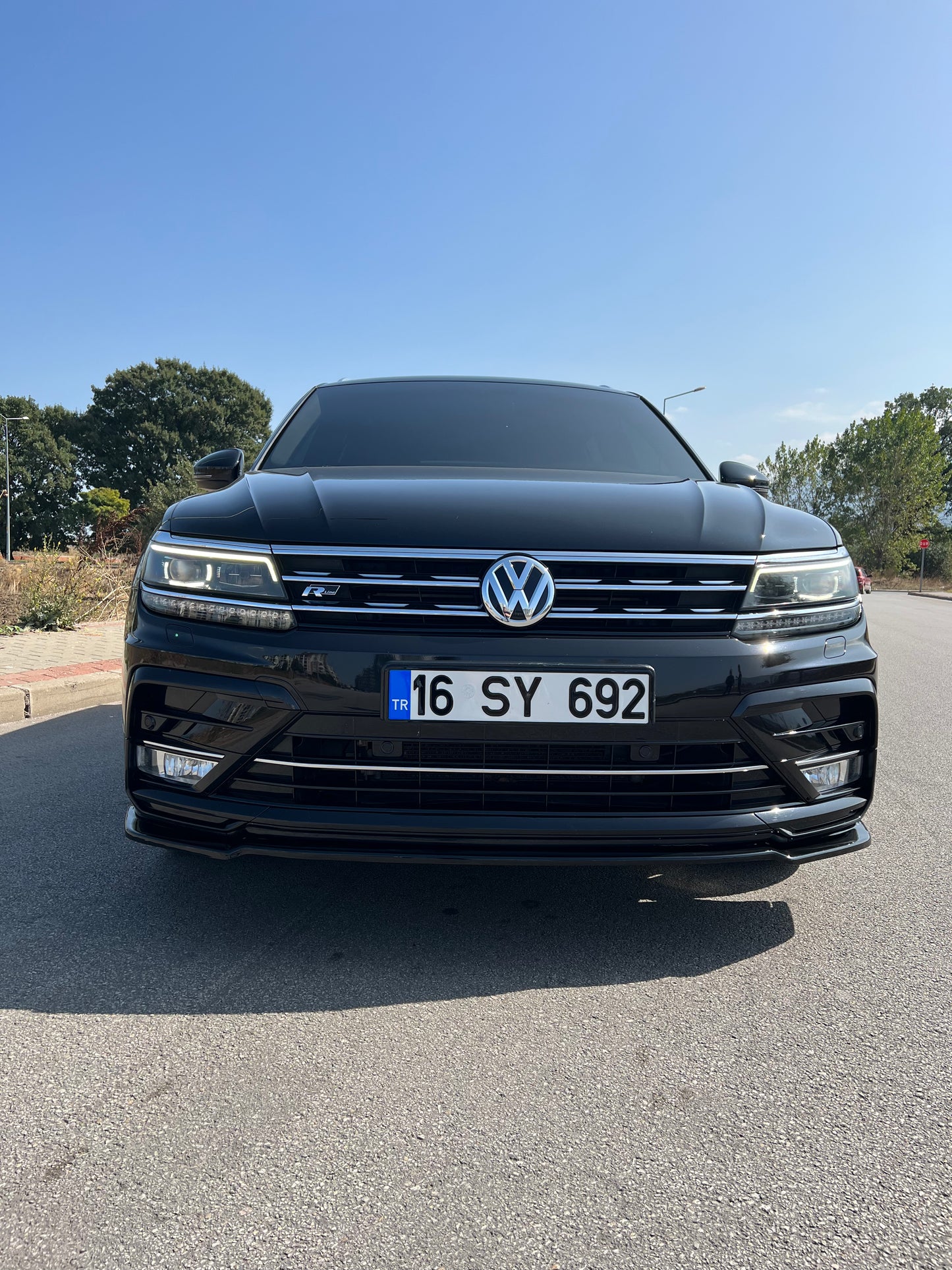 Splitter Anteriore VOLKSWAGEN Tiguan MK2 R-Line 2015-2020 Con ABE TÜV