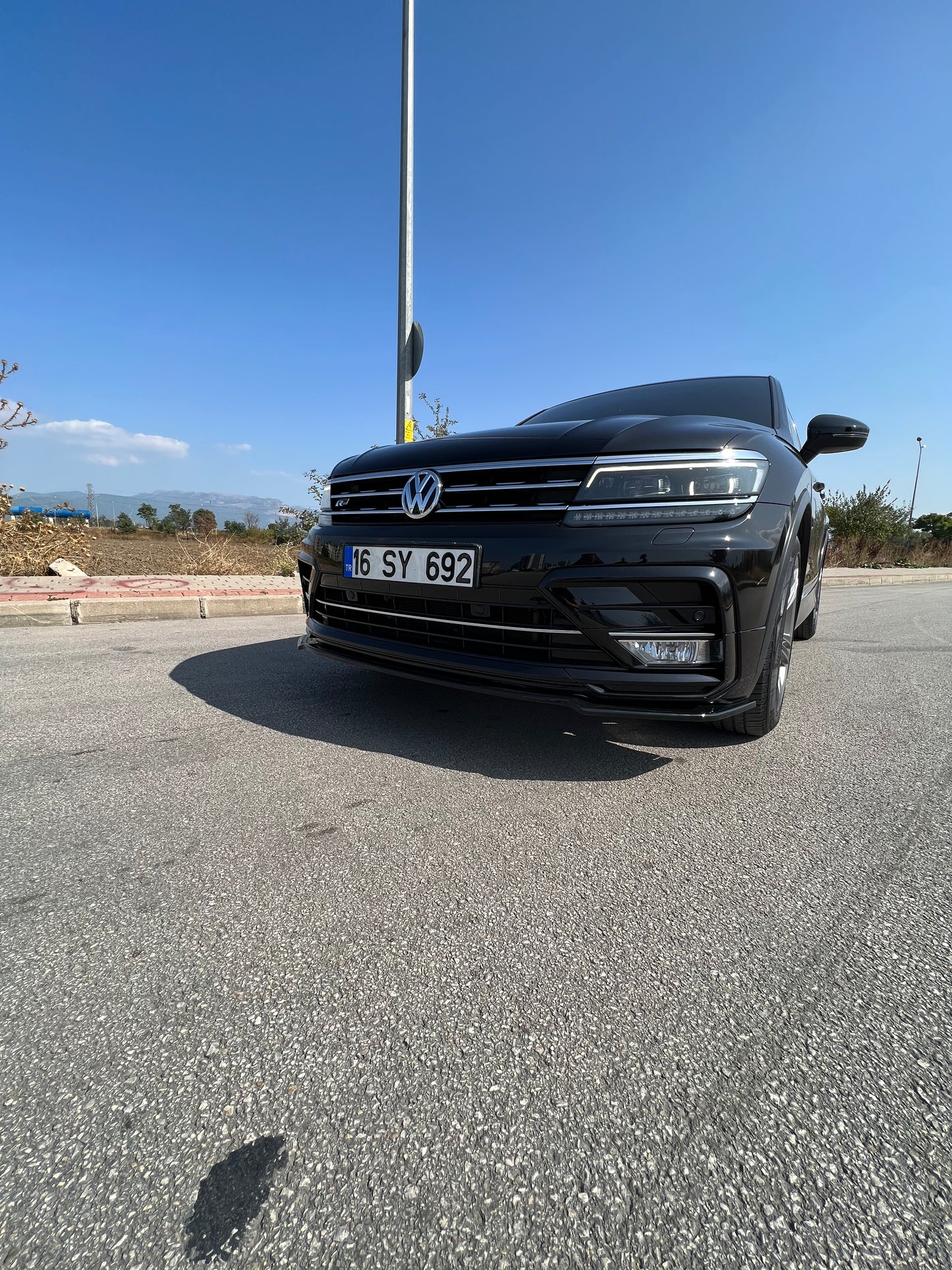 Splitter Anteriore VOLKSWAGEN Tiguan MK2 R-Line 2015-2020 Con ABE TÜV