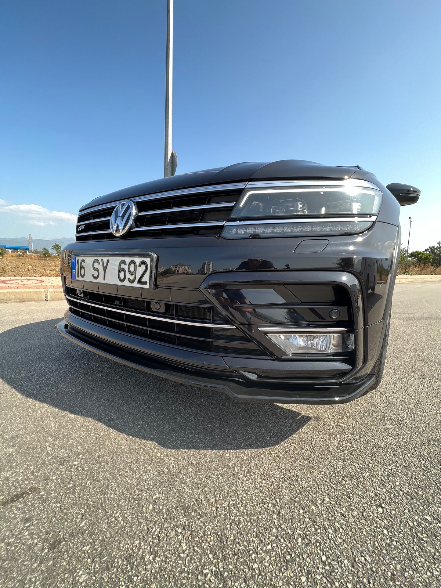Splitter Anteriore VOLKSWAGEN Tiguan MK2 R-Line 2015-2020 Con ABE TÜV