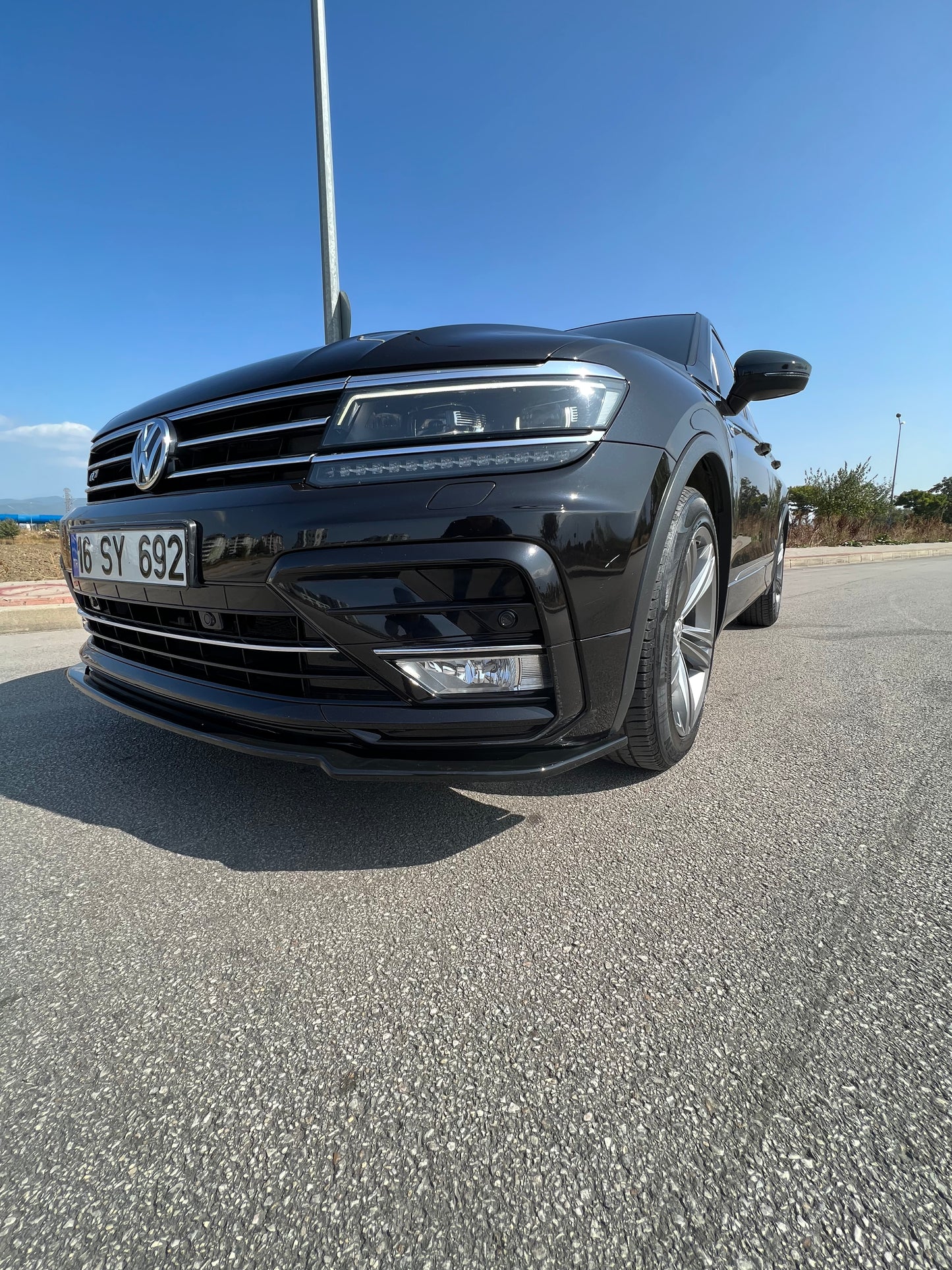 Splitter Anteriore VOLKSWAGEN Tiguan MK2 R-Line 2015-2020 Con ABE TÜV