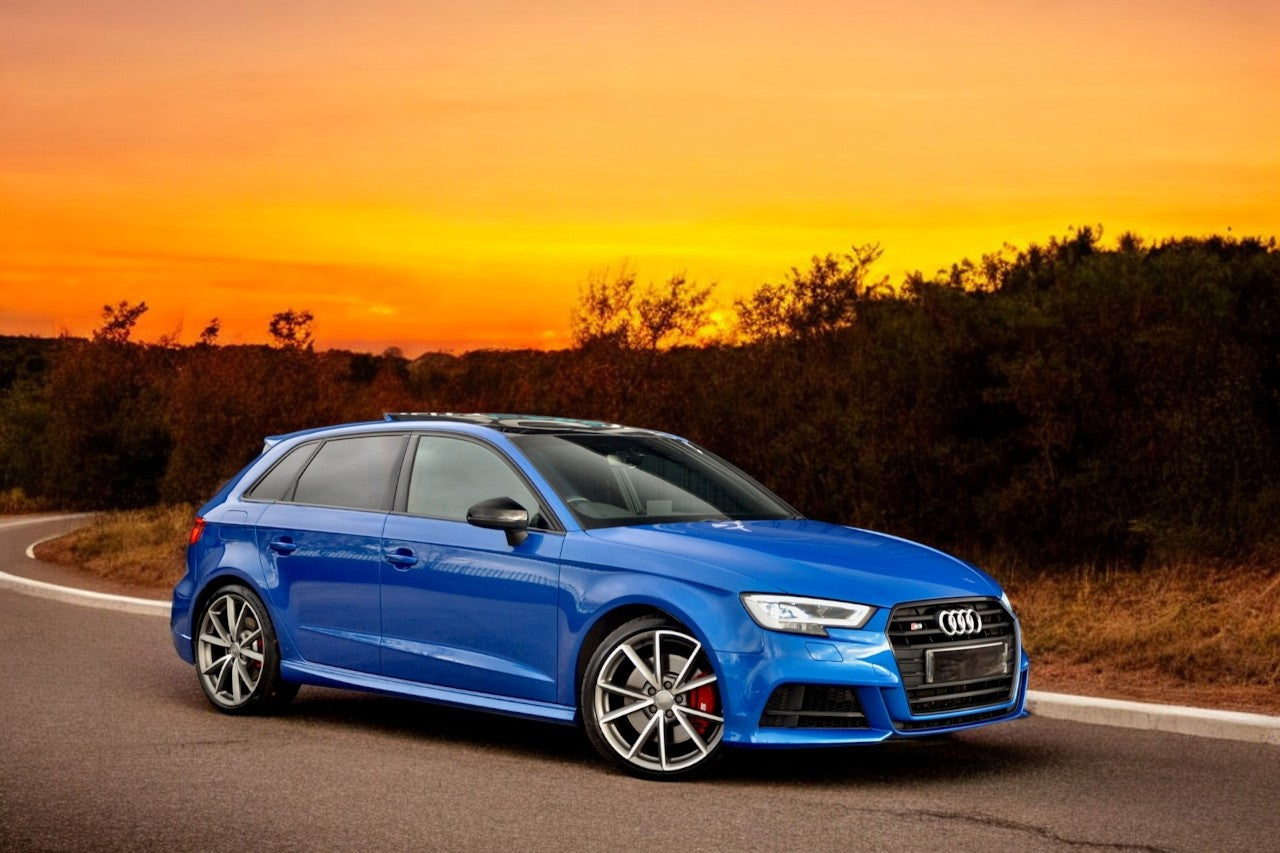 ⭐GRIGLIA ANTERIORE ADATTO PER  AUDI A3 S3 8V 2016-2019 PROFILE NERO⭐