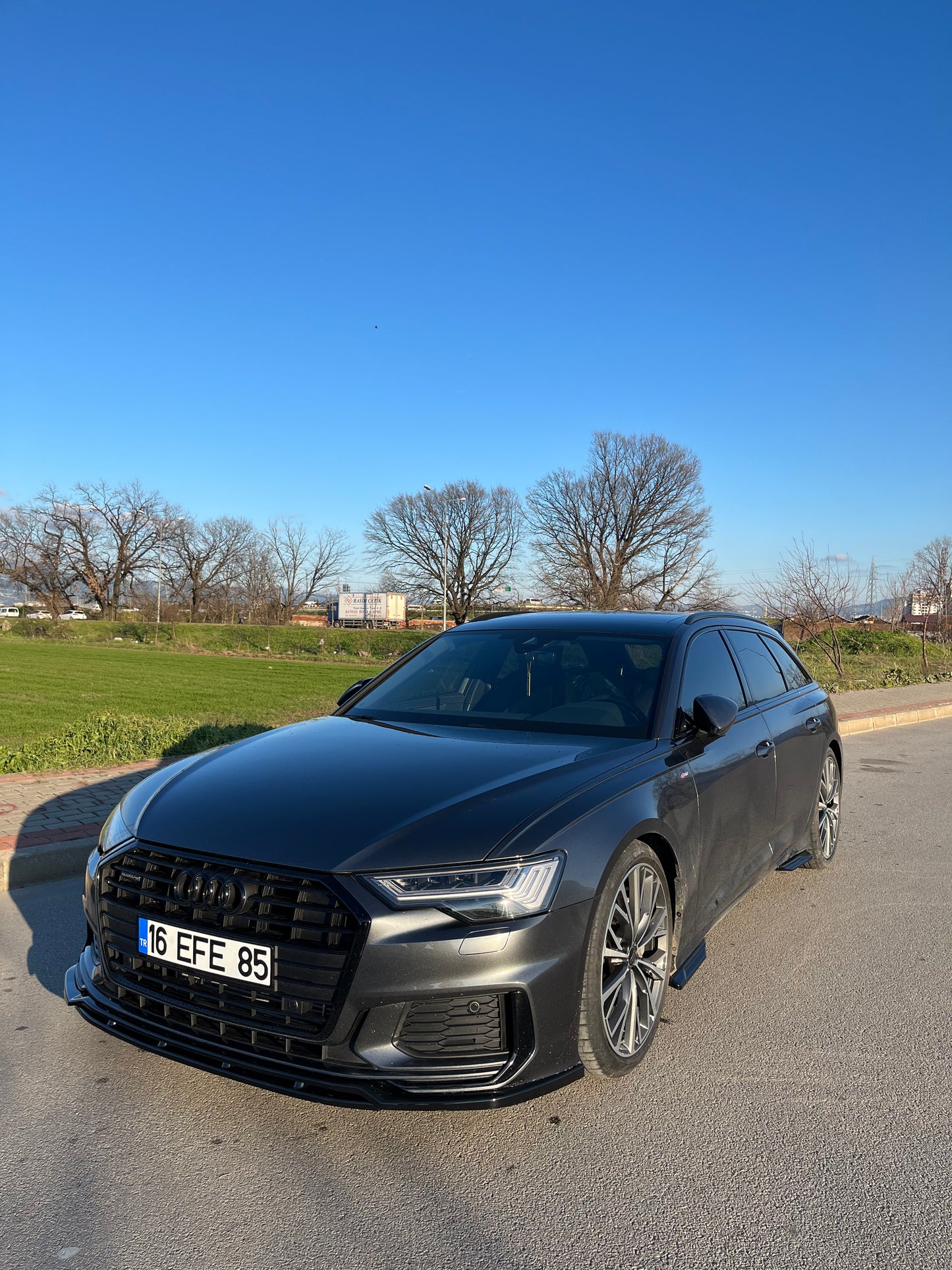 Splitter Anteriore AUDI A6 S-Line / S6 C8 (Sedan-Avant) 2019+ Senza ABE TÜV