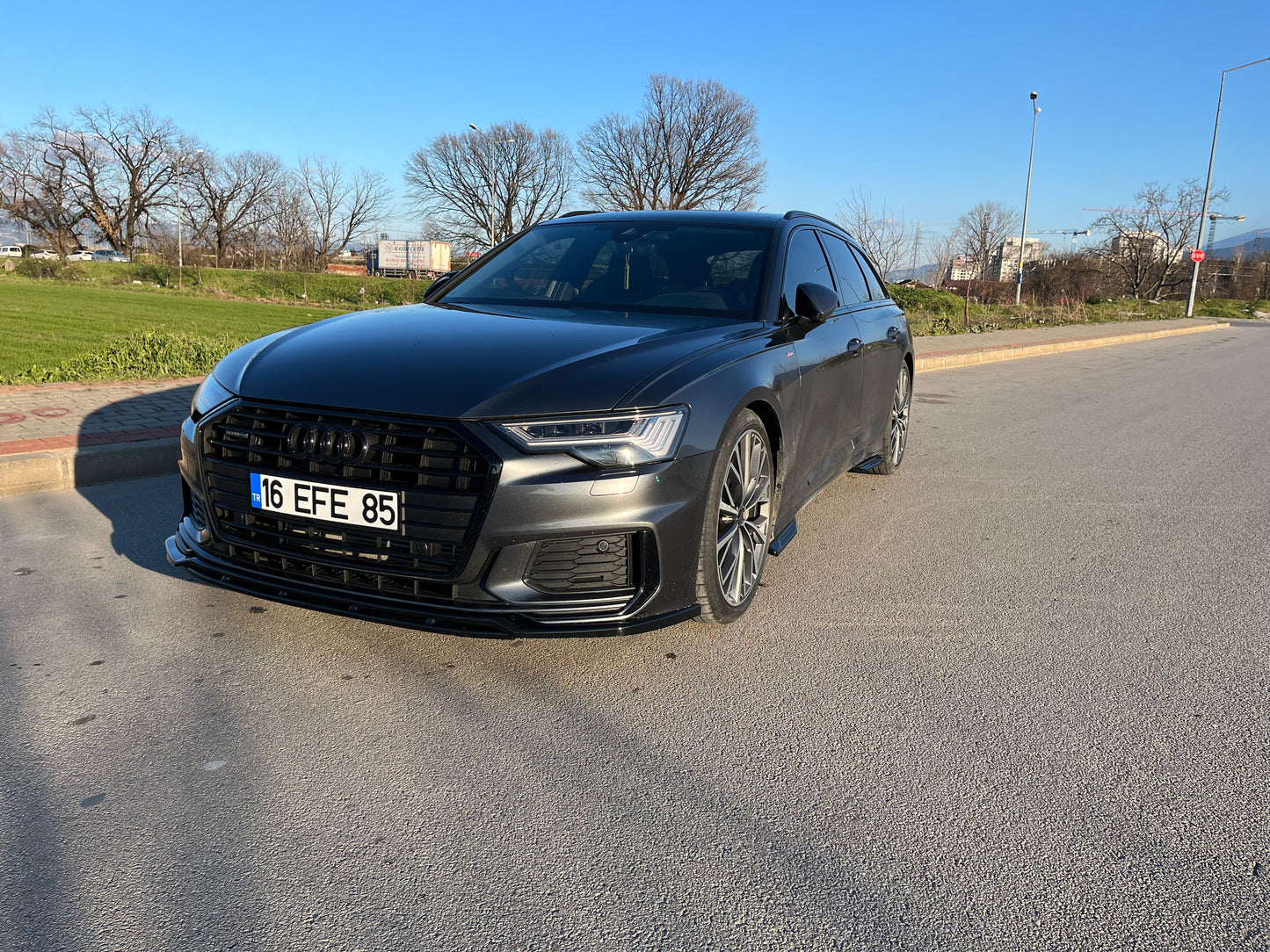Splitter Anteriore AUDI A6 S-Line / S6 C8 (Sedan-Avant) 2019+ Senza ABE TÜV