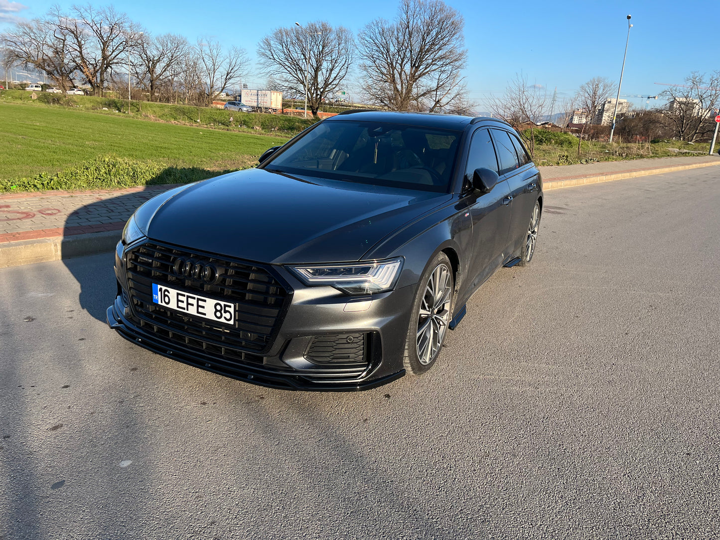 Splitter Anteriore AUDI A6 S-Line / S6 C8 (Sedan-Avant) 2019+ Senza ABE TÜV
