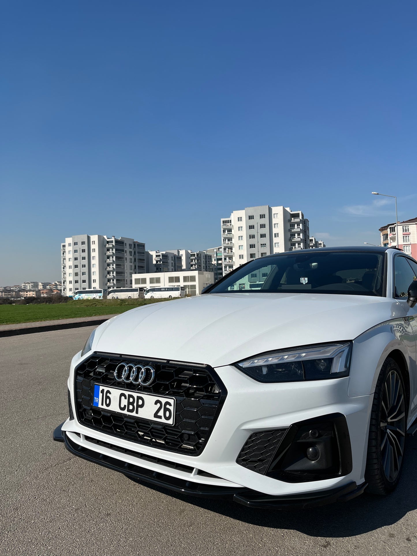 Splitter Anteriore AUDI A5 S-Line / S5 F5 Facelift 2019+ Con ABE TÜV