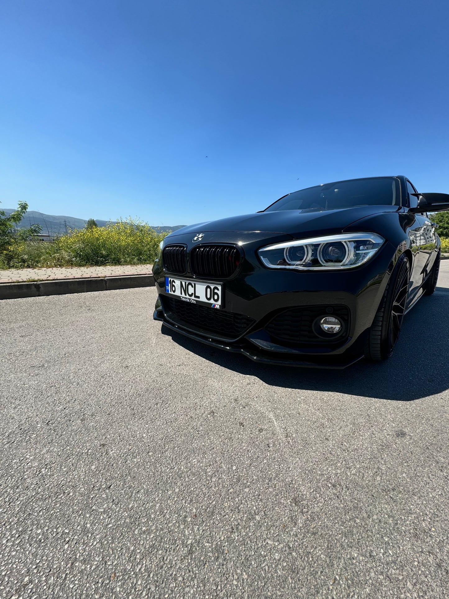 Splitter Anteriore BMW Serie 1 F20-F21 M-Power Facelift 2015-2019 Con ABE TÜV