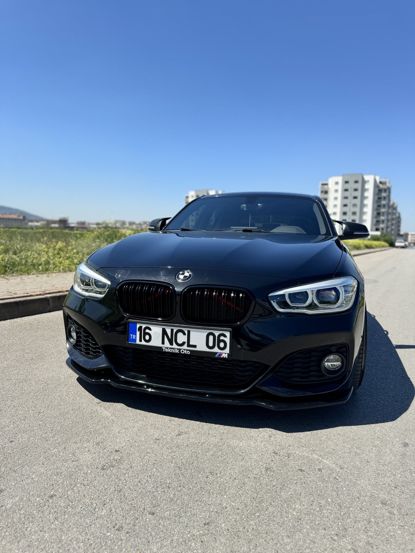 Splitter Anteriore BMW Serie 1 F20-F21 M-Power Facelift 2015-2019 Con ABE TÜV