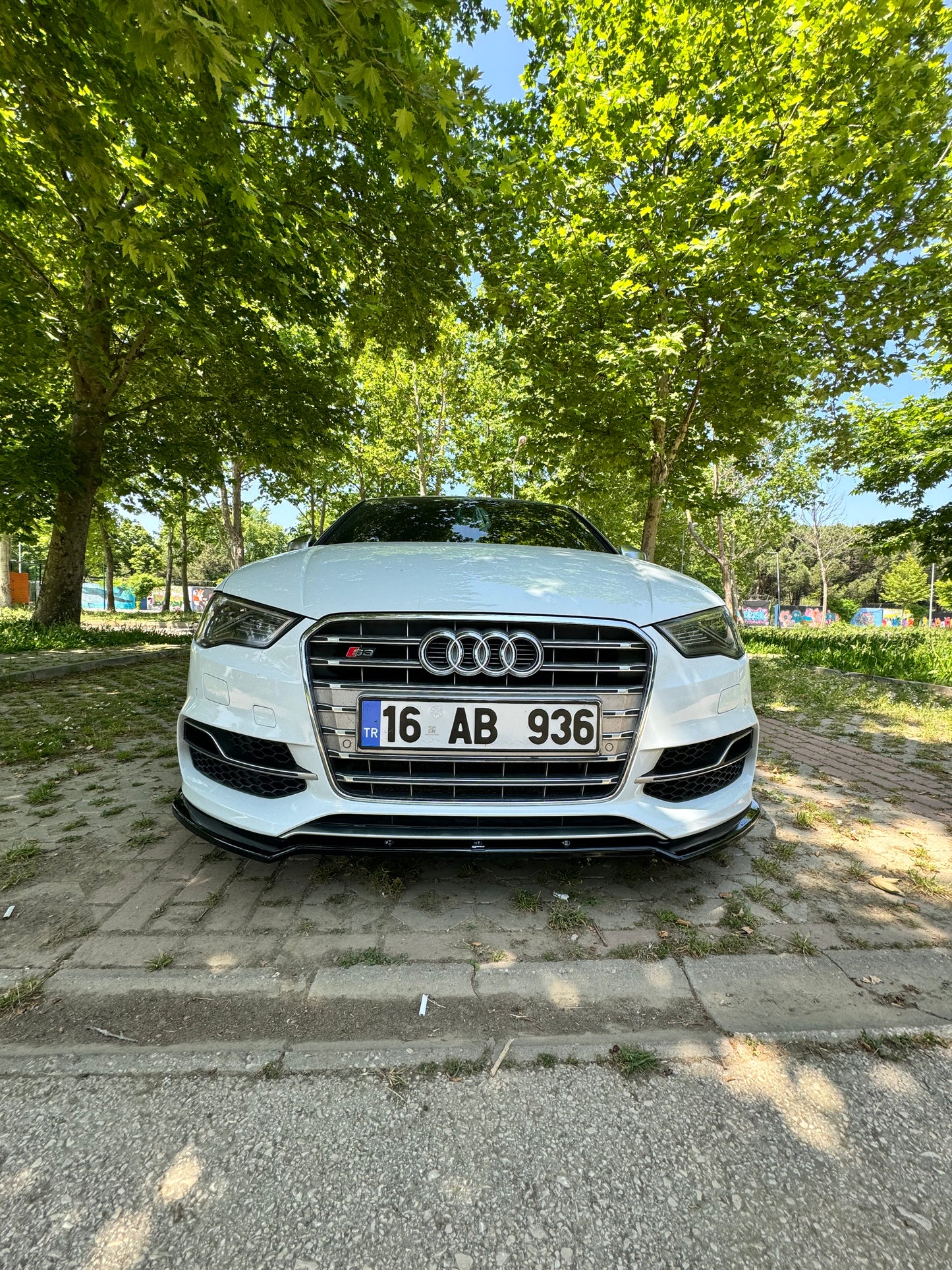 Front Splitter AUDI S3 8V (Sedan / Cabrio) 2013-2016 Without ABE TÜV 