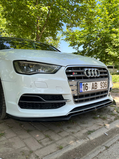Front Splitter AUDI S3 8V (Sedan / Cabrio) 2013-2016 Without ABE TÜV 